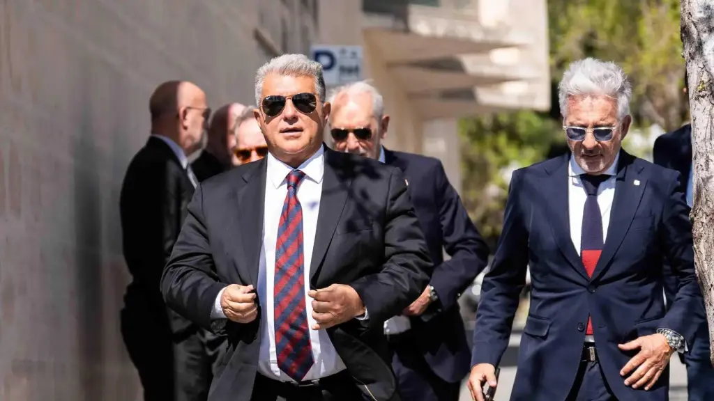 El presidente del FC Barcelona, Joan Laporta