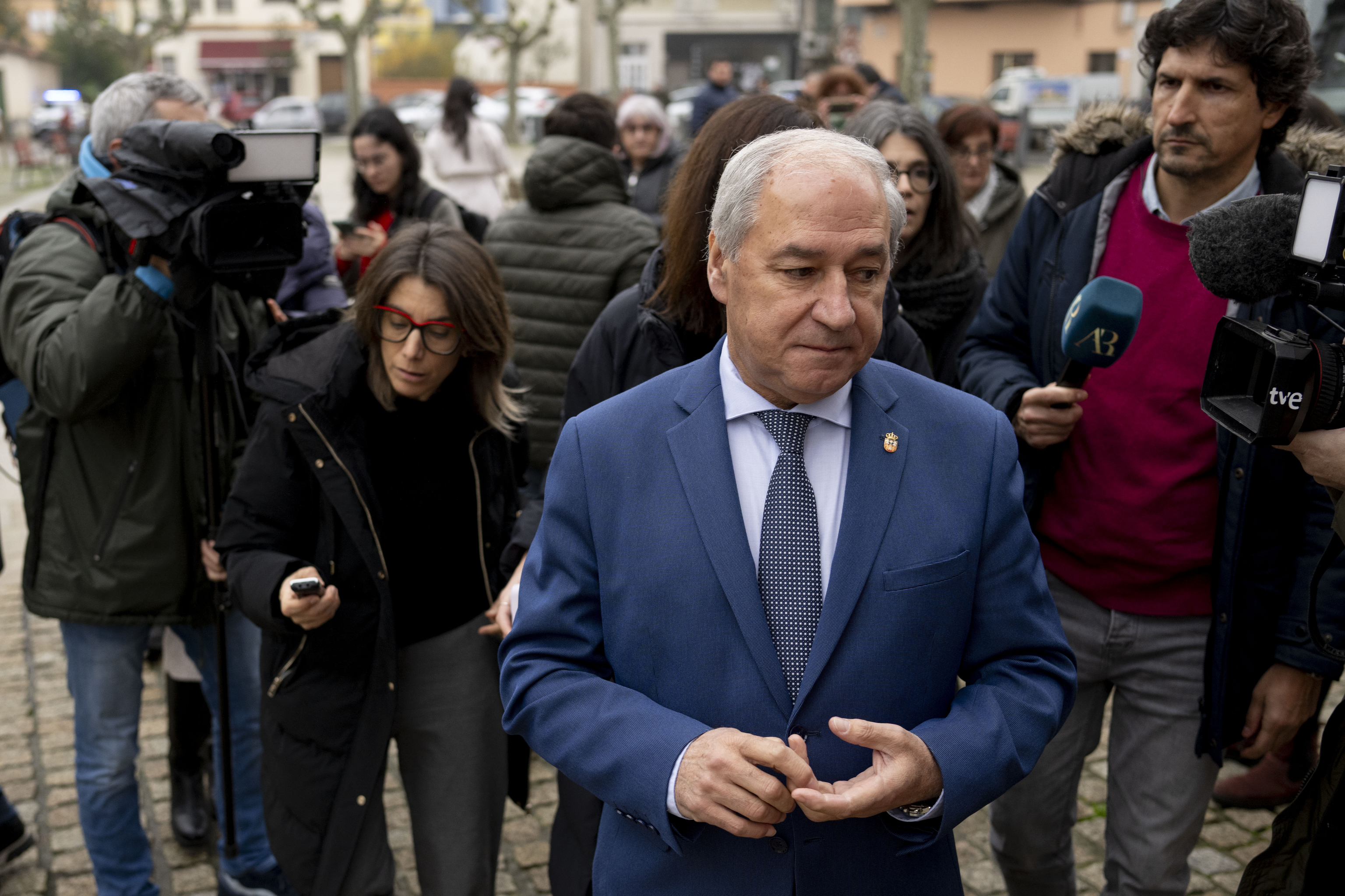 El presidente de la Diputación de Lugo, secretario general del PSdeG en esa provincia y alcalde de Monforte, José Tomé, hoy.
