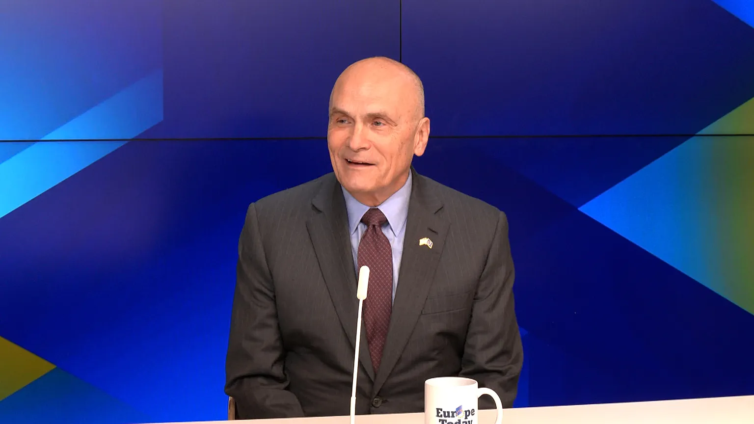 US Ambassador to the EU Andrew Puzder speaks to Euronews' Europe Today, Brussels, 10 December 2025