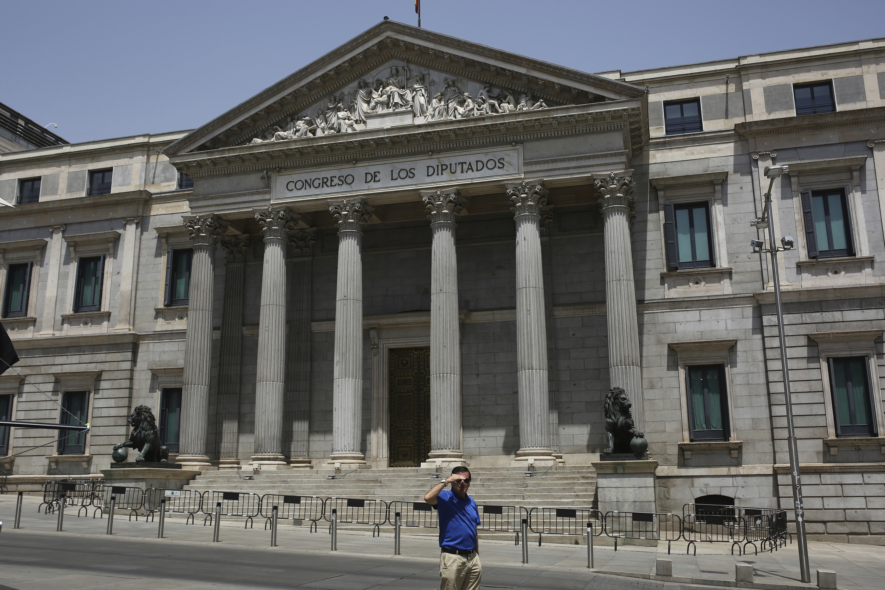 Fachada del Congreso de los Diputados.