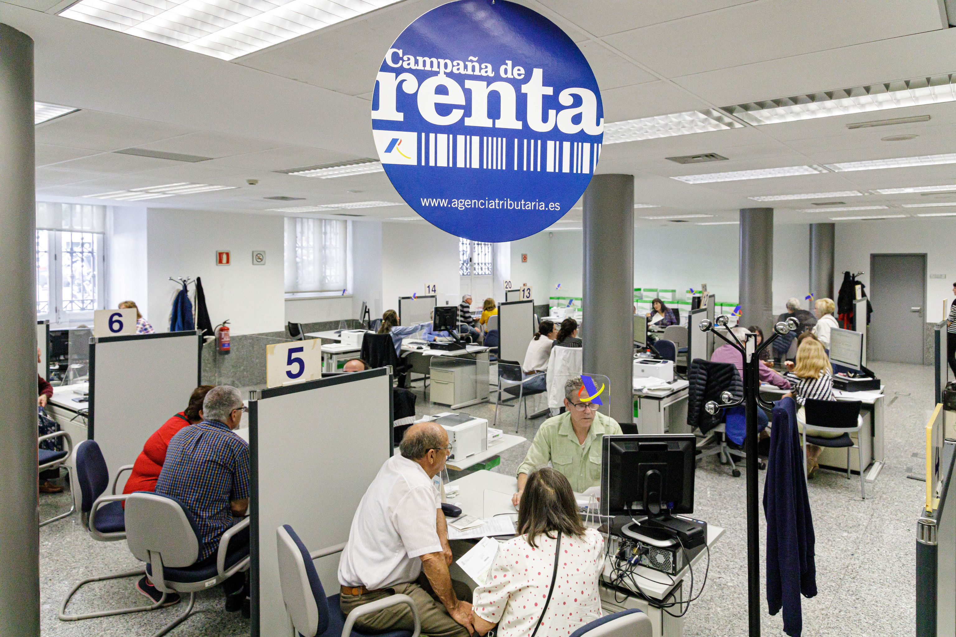 Oficinas de Hacienda en la campaña de renta