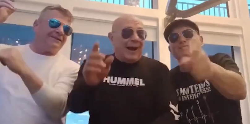 Captura del vídeo difundido en el perfil de TikTok de Manuel Cortés.