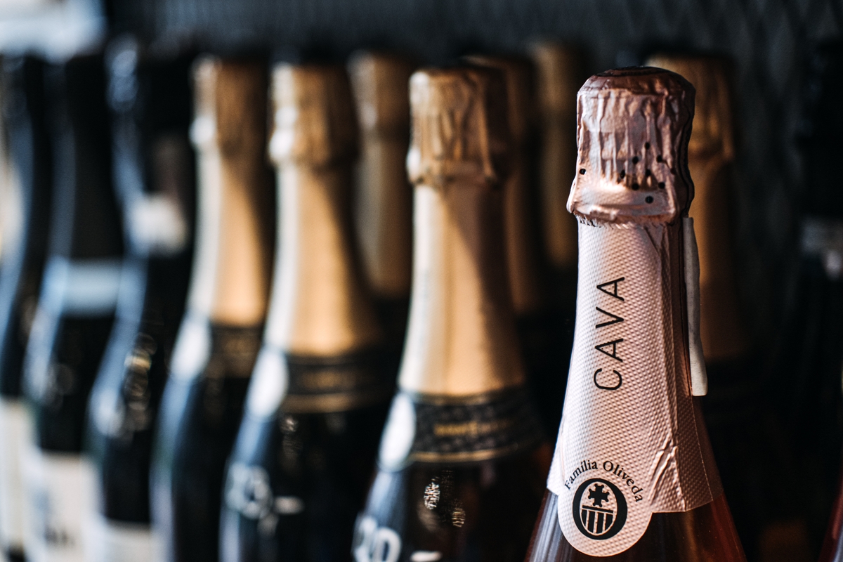 Botellas de cava para celebrar