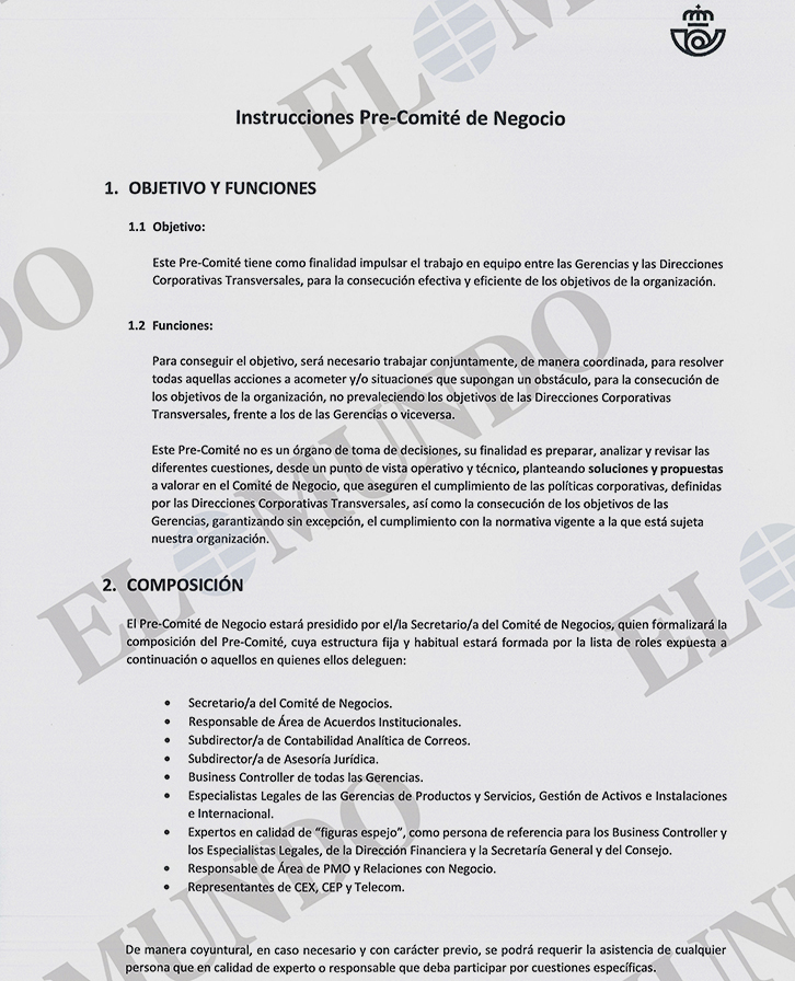 Extracto de la orden emitida por Leire Díez