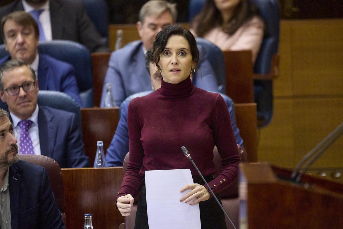 La presidenta de la Comunidad
