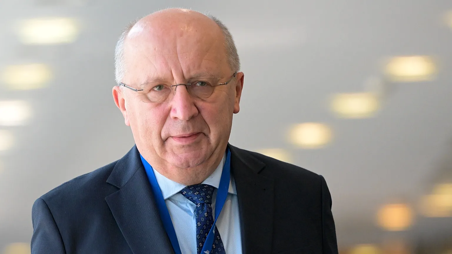 European Defence Commissioner Andrius Kubilius in Brussels, Belgium, on 18 Sept., 2024.