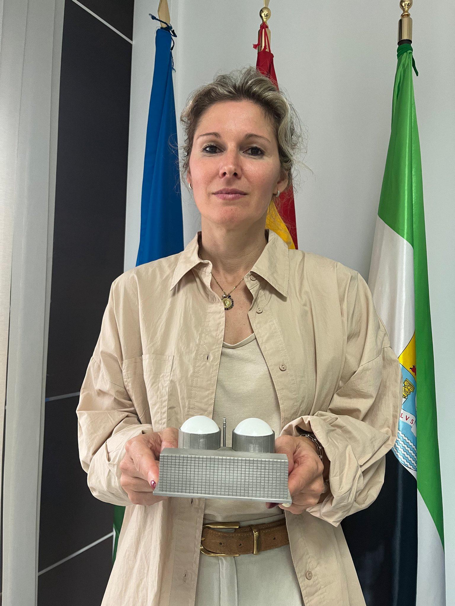 Nélida Martín, alcaldesa de Serrejón, municipio próximo a la central nuclear de Almaraz (Cáceres).
