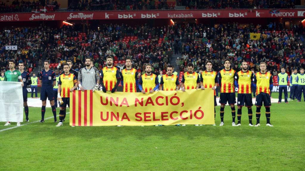 La selección catalana de fútbol en 2017, con estrellas como Gerard Piqué