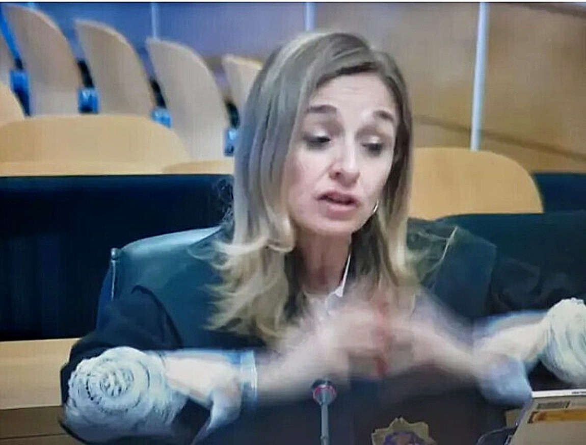 La fiscal Elena Lorente en el juicio contra Rodrigo Rato.