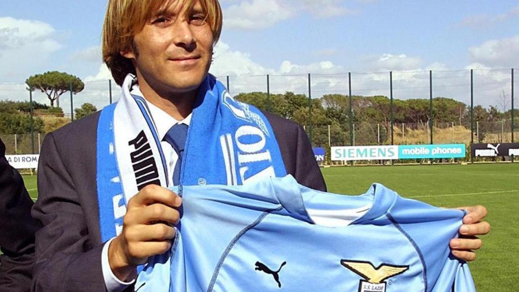 Gaizka Mendieta, en la Lazio