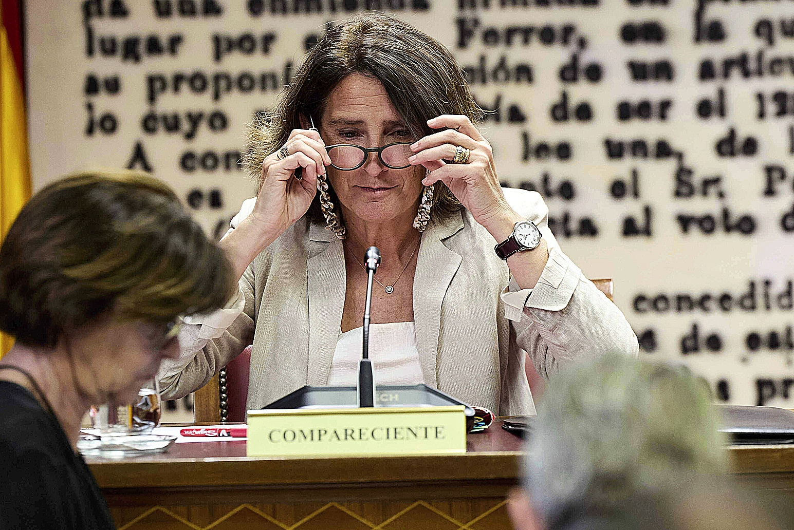 La ex vicepresidenta del Gobierno Teresa Ribera comparece en la comisión del 'caso Koldo' en el Senado, el pasado 9 de junio.