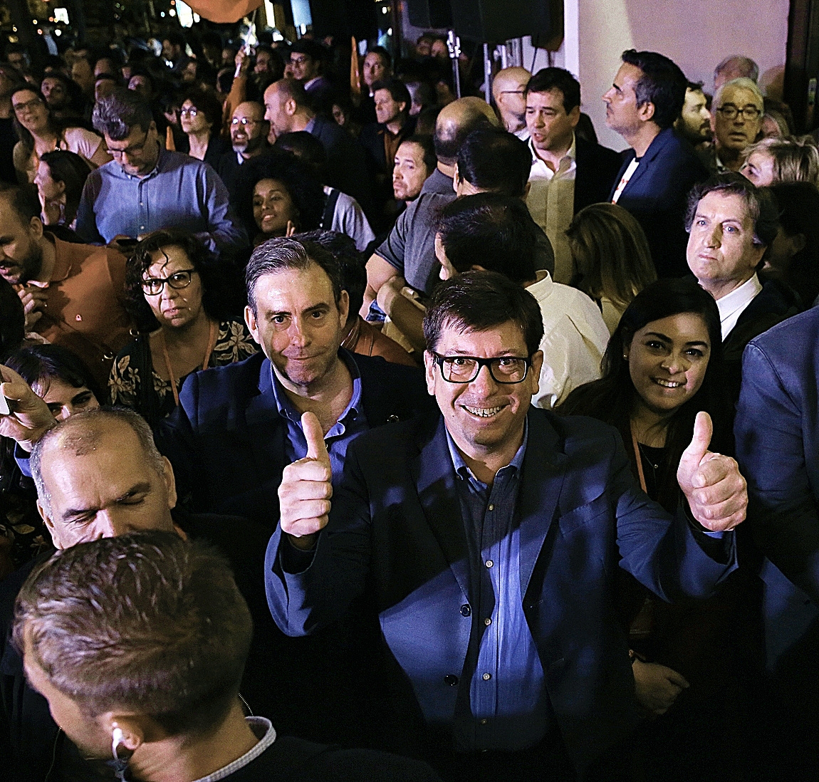 Francisco Salazar, la noche electoral del 28.A de 2019.