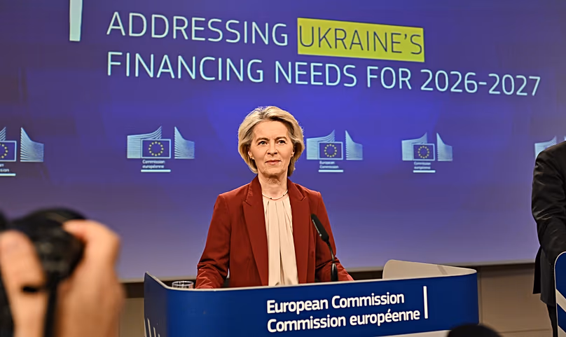 Ursula von der Leyen presented the reparations loan.