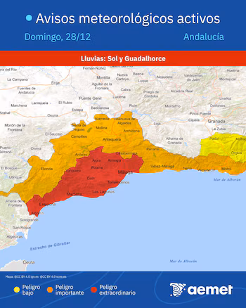 El domingo se espera precipitaciones