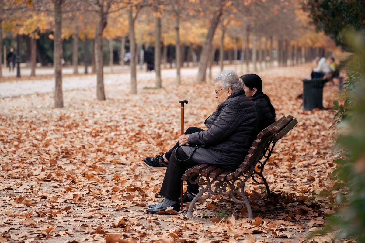 Pensionistas en un parque. (Europa