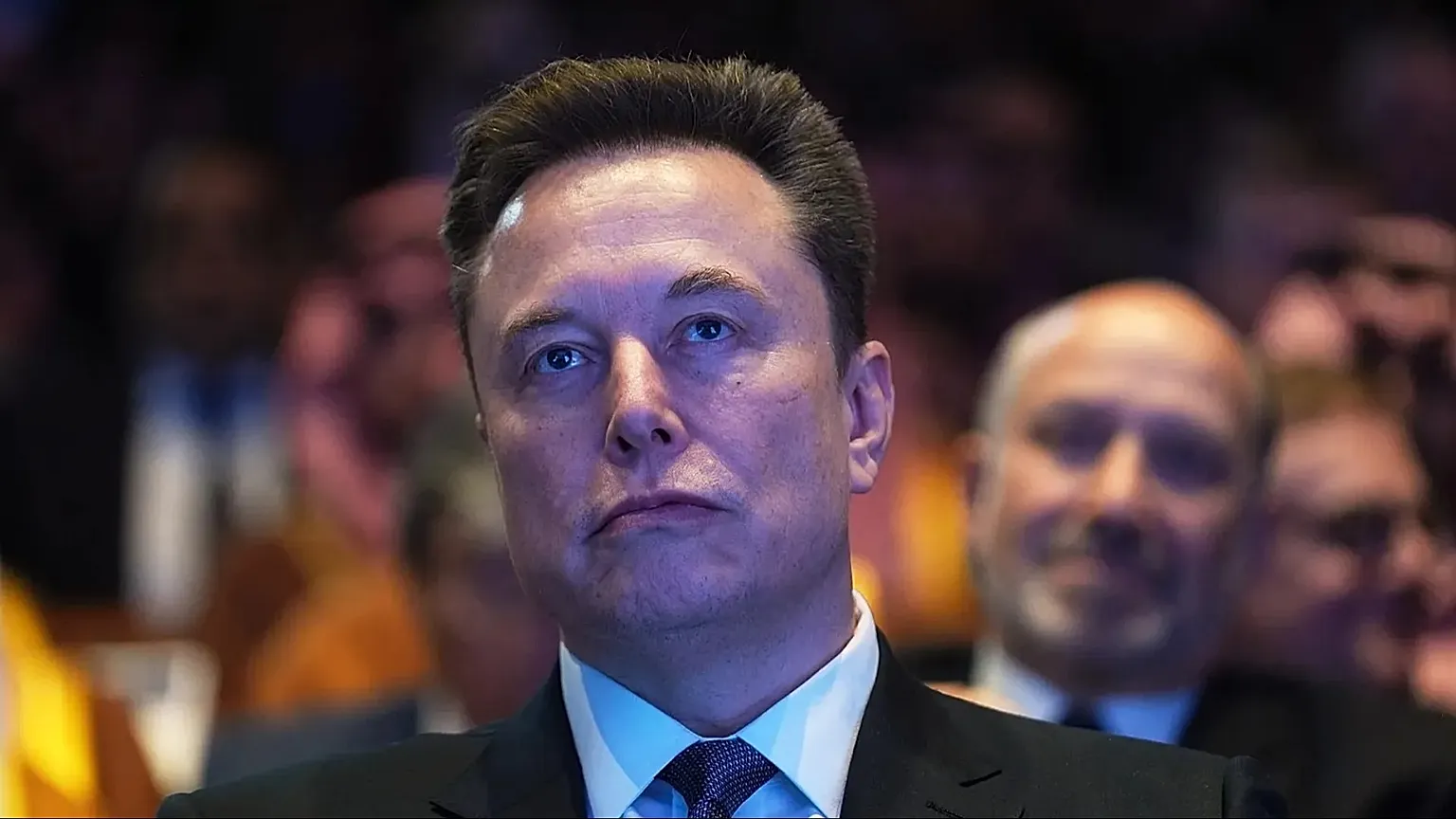 Elon Musk attends the Saudi Investment Forum at the Kennedy Center, Wednesday, Nov. 19, 2025, in Washington.
