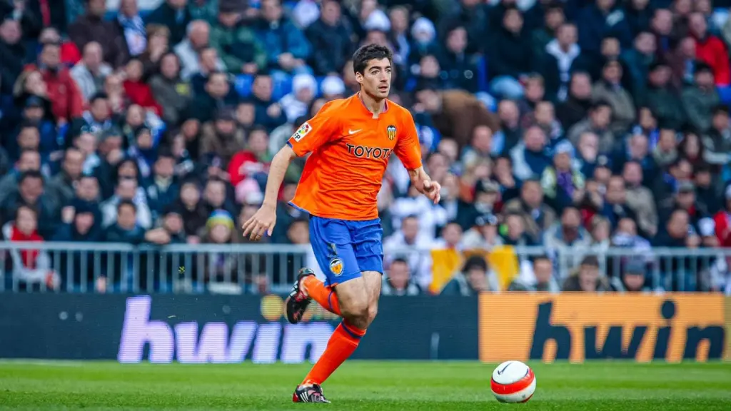 Javier Arizmendi, durante su etapa con el Valencia