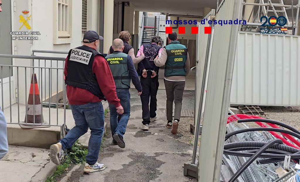 Detención de yihadistas en Cataluña el pasado mes de marzo.