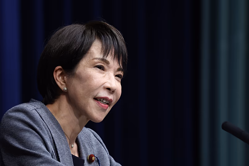 Japan's Prime Minister Sanae Takaichi speaks during a news conference at the prime minister's office in Tokyo, 17 December, 2025