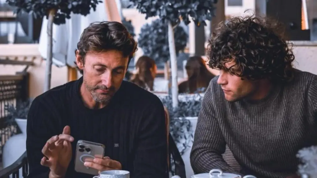 Juan Carlos Ferrero, junto al golfista español Ángel Ayora