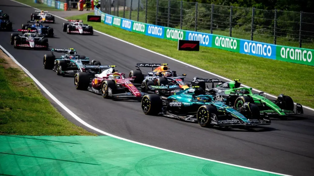 Imagen de una carrera de Fórmula 1.