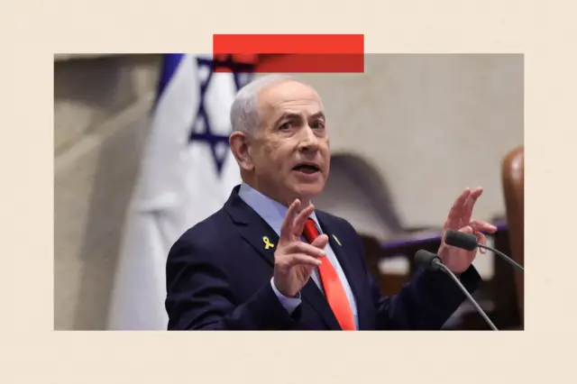 El primer ministro de Israel, Benjamin Netanyahu, interviene durante un debate en la Knesset, el parlamento israelí.