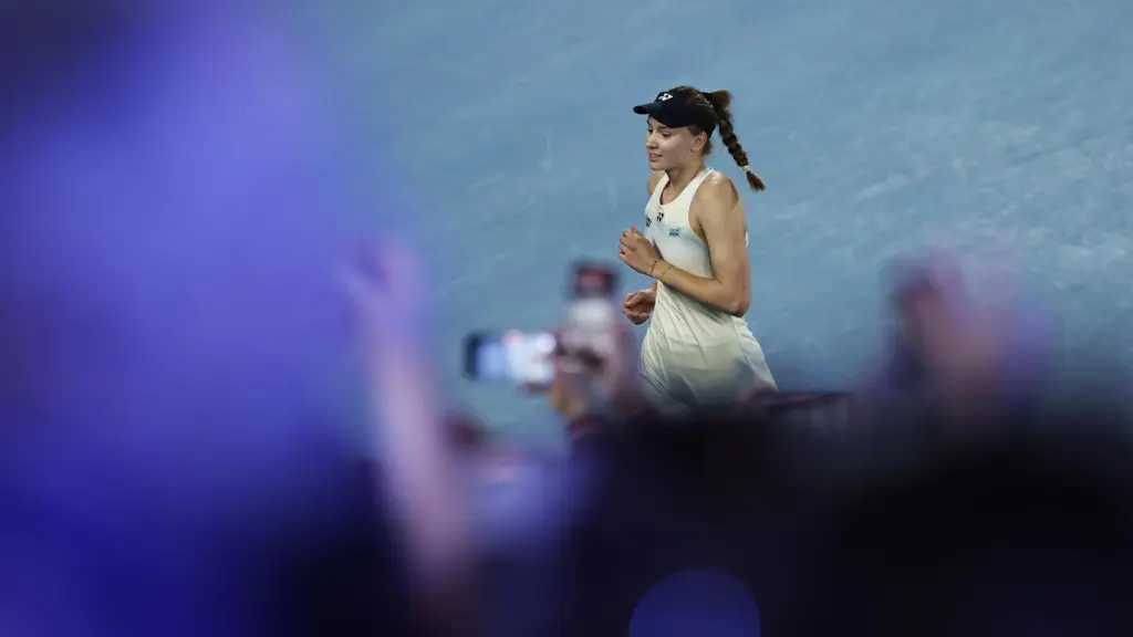 Elena Rybakina, tras ganar la final del Open de Australia 2026
