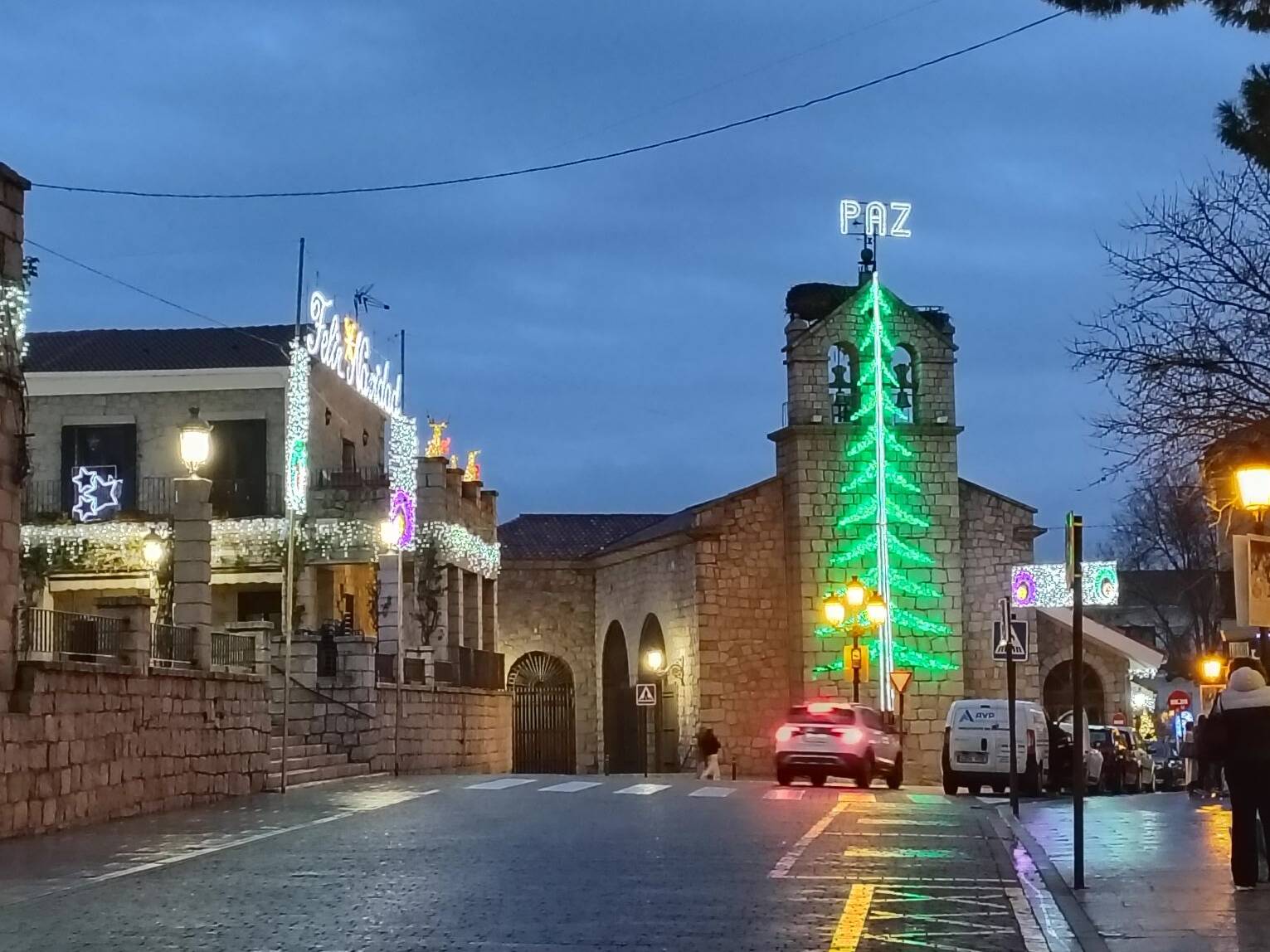 Foto: Este rincón de la sierra invita a dejarse sorprender por la magia de la Navidad. (Extraída de Facebook)