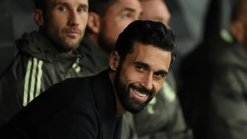 Arbeloa, sonriente antes del partido contra el Mónaco en Champions.