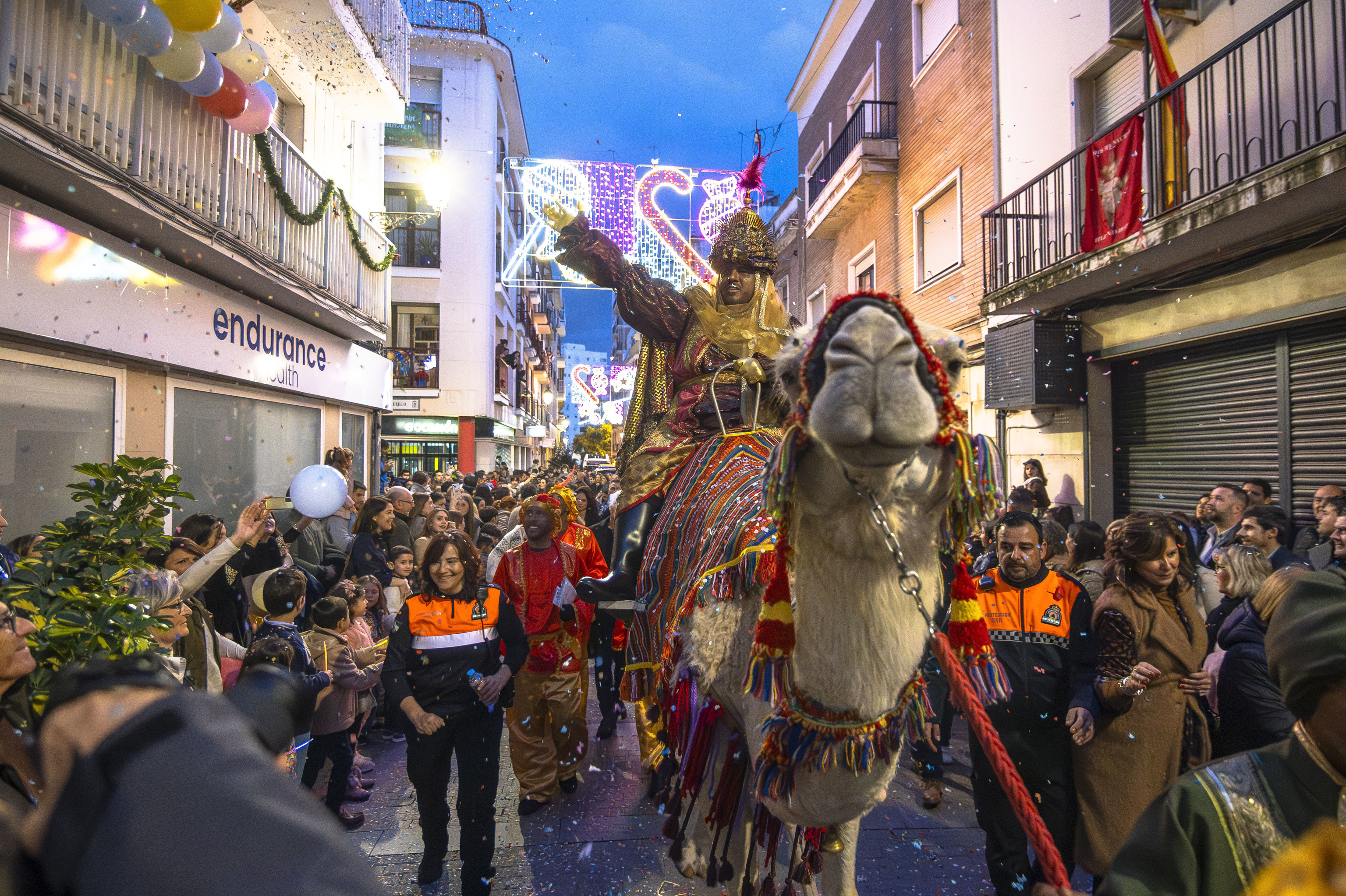 Cabalgata de los Reyes Magos en Málaga, durante el pasado domingo.