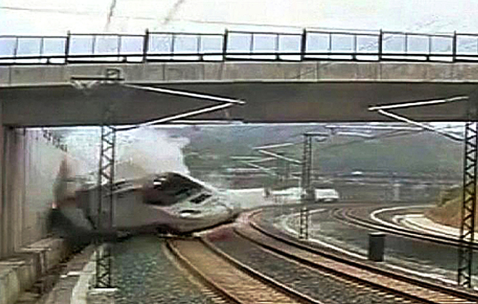 El accidente mortal del Alvia Madrid-Ferrol, que descarriló cerca de Santiago de Compostela en 2013.