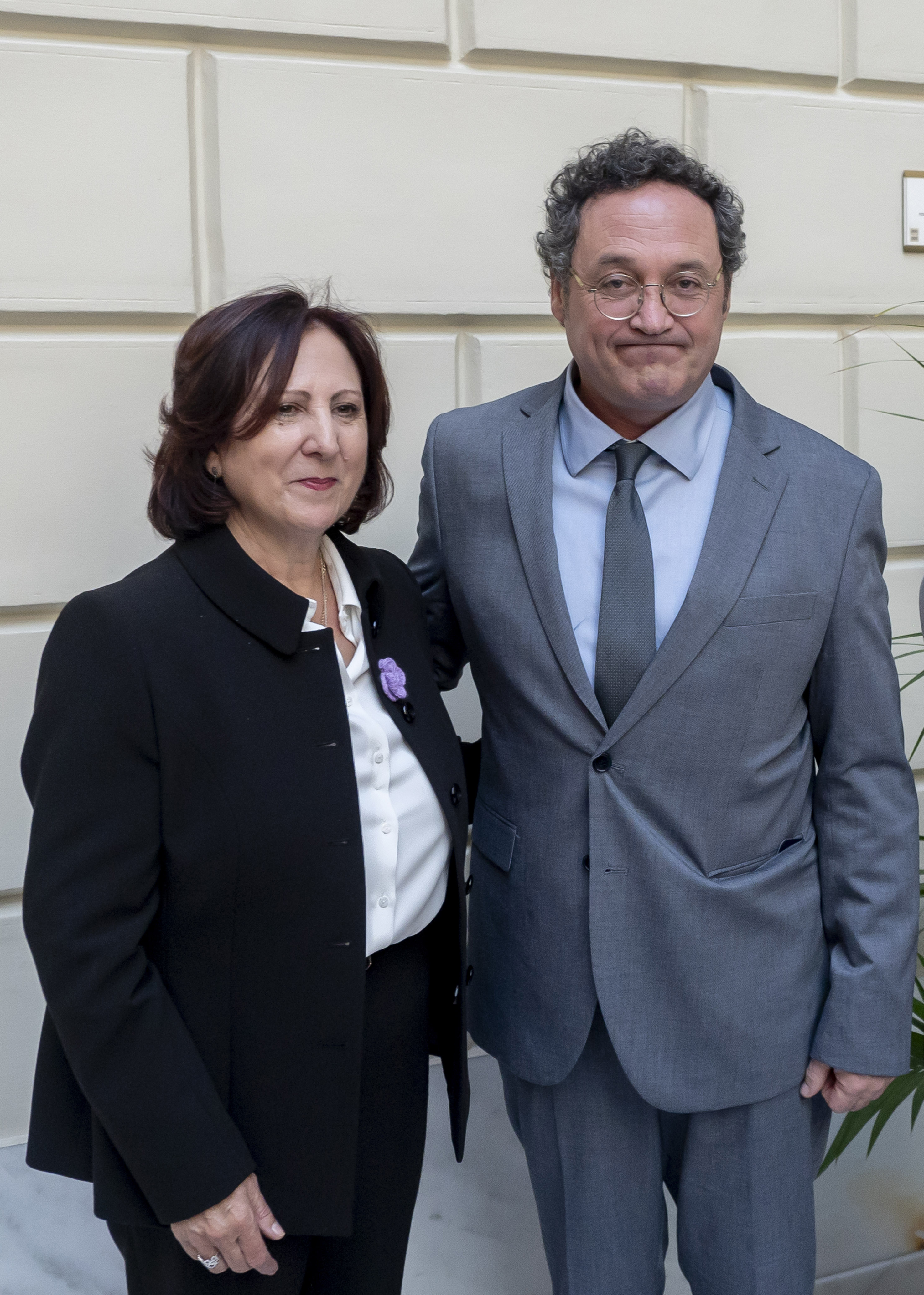 La fiscal general Teresa Peramato junto a su antecesor en el cargo, Álvaro García Ortiz.