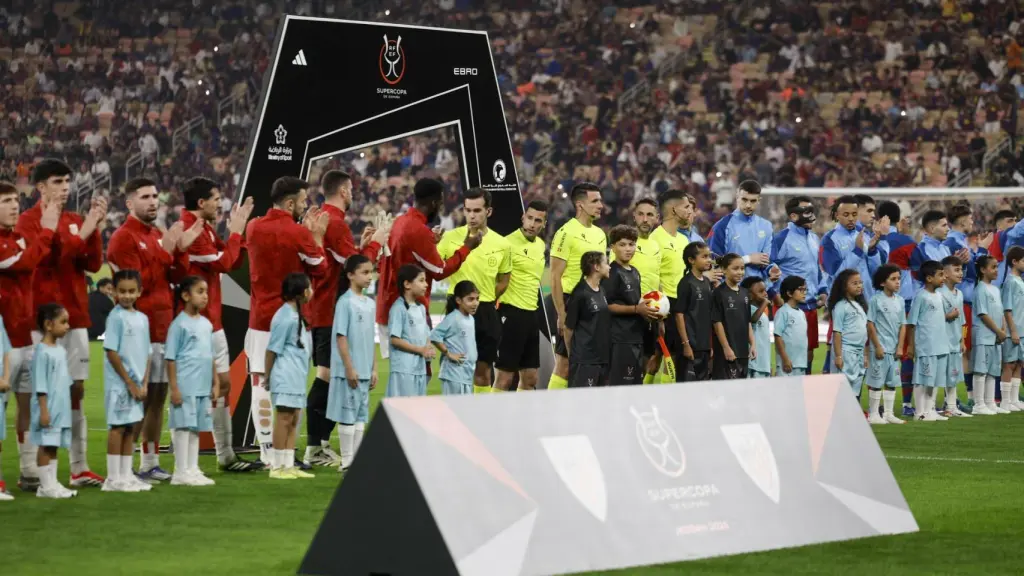 Imagen del Barça - Athletic de la Supercopa de España.