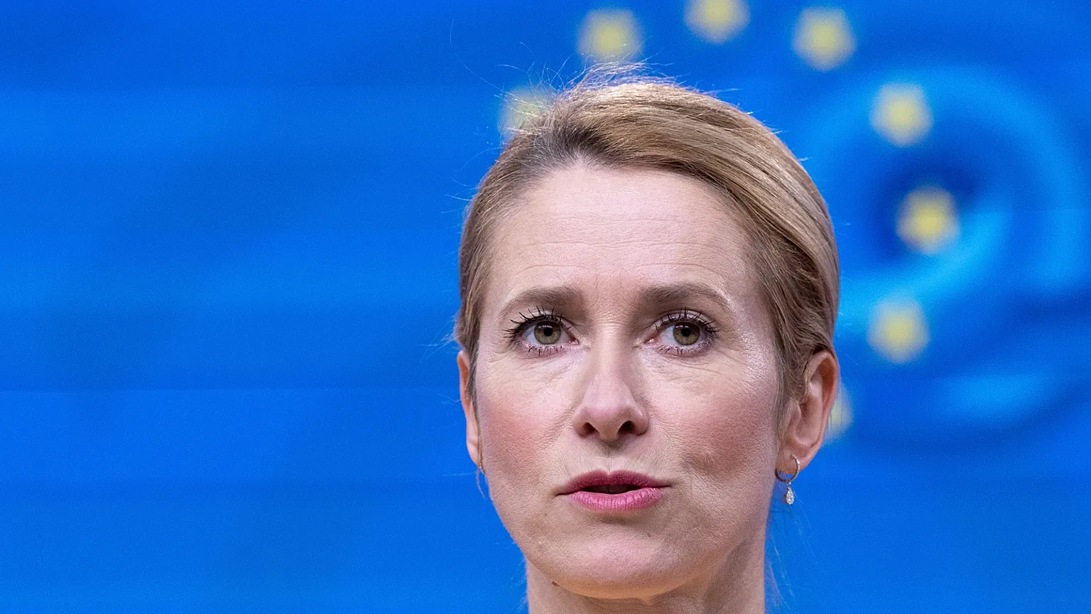 Top European diplomat Kaja Kallas speak to reportes 