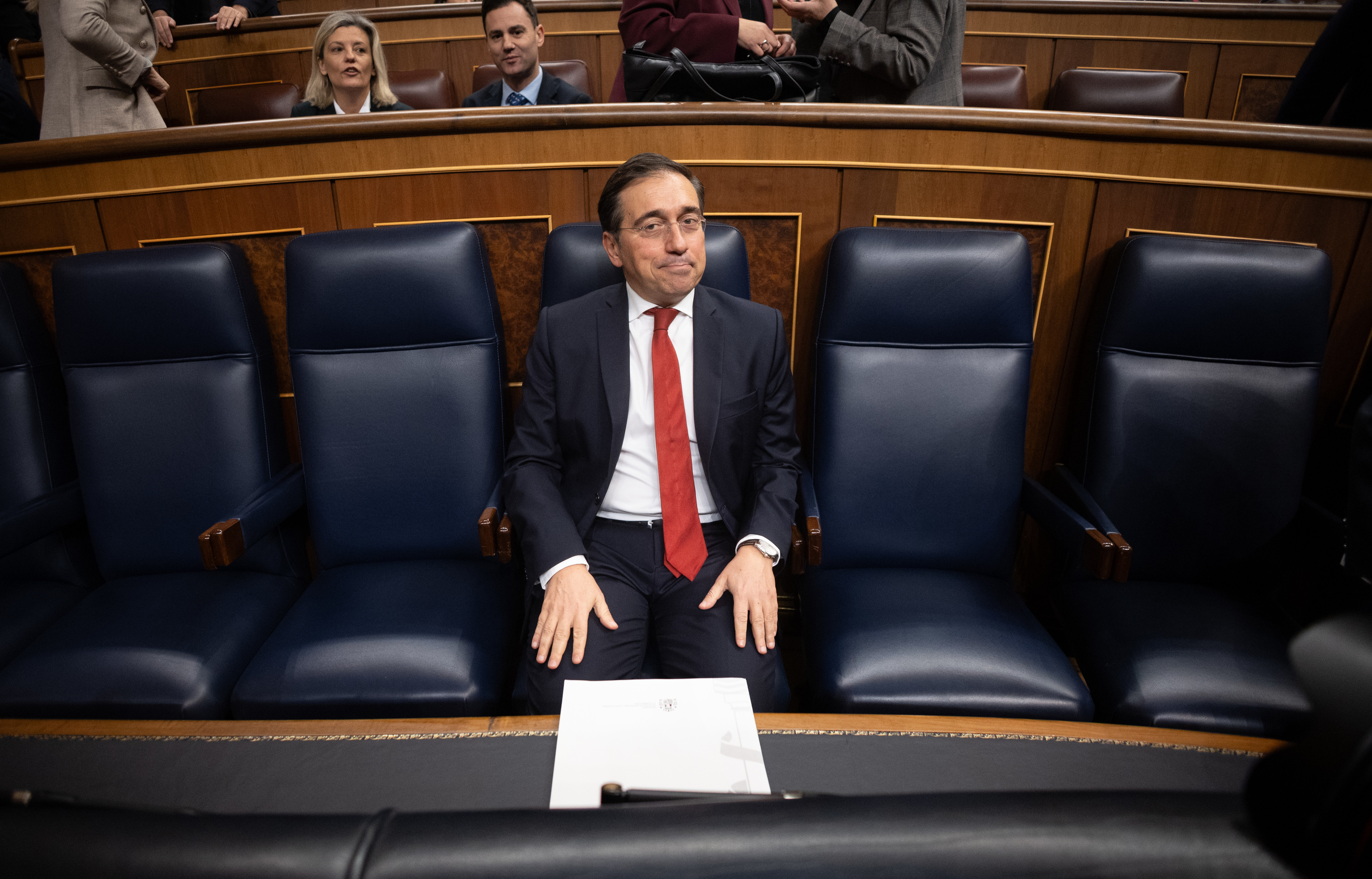 El ministro de Asuntos Exteriores, José Manuel Albares, el pasado 15 de enero en el Congreso.