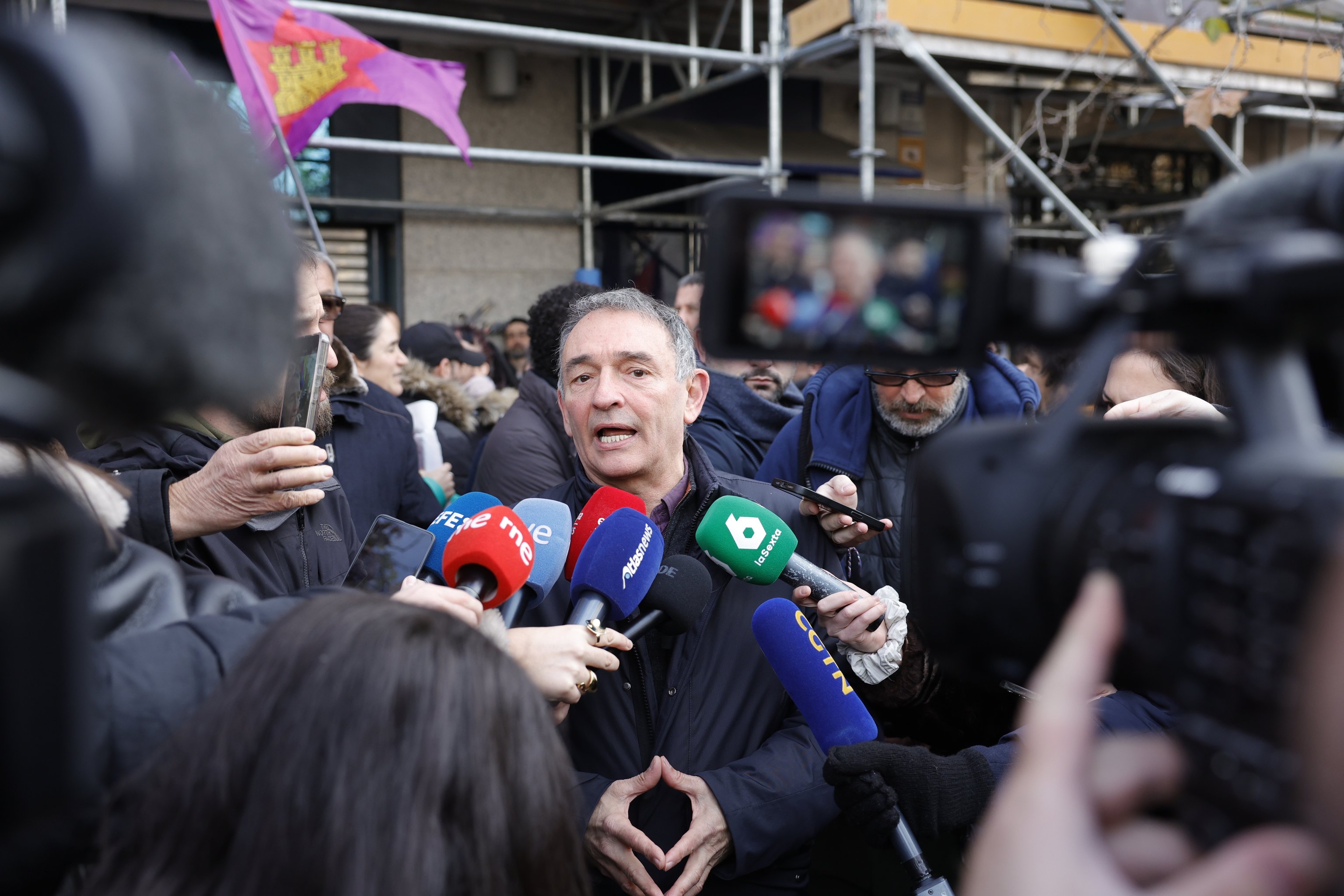 El portavoz parlamentario de IU, Enrique Santiago.