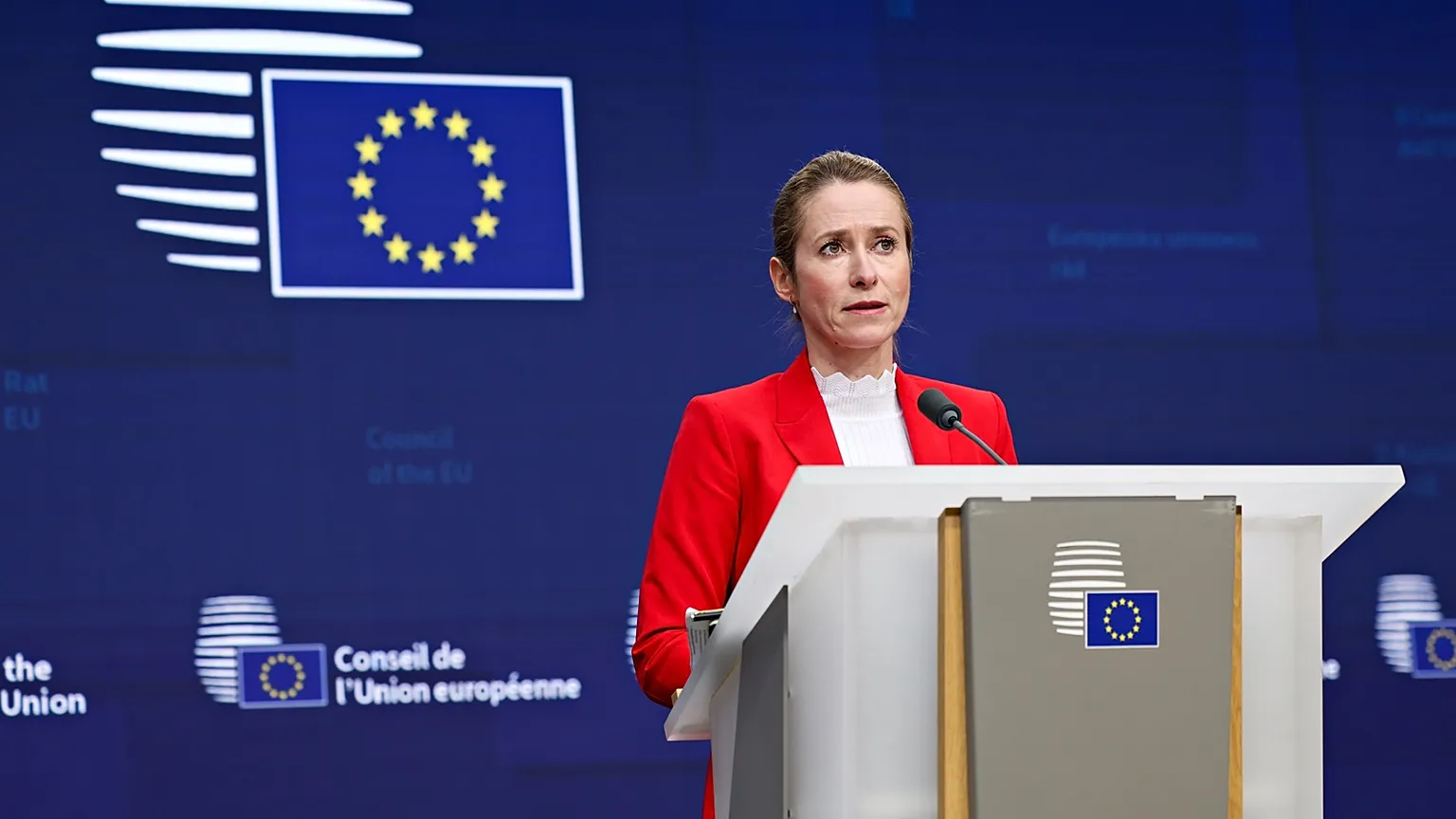 Kaja Kallas denounced the "disproportionate" response to the protests in Iran.