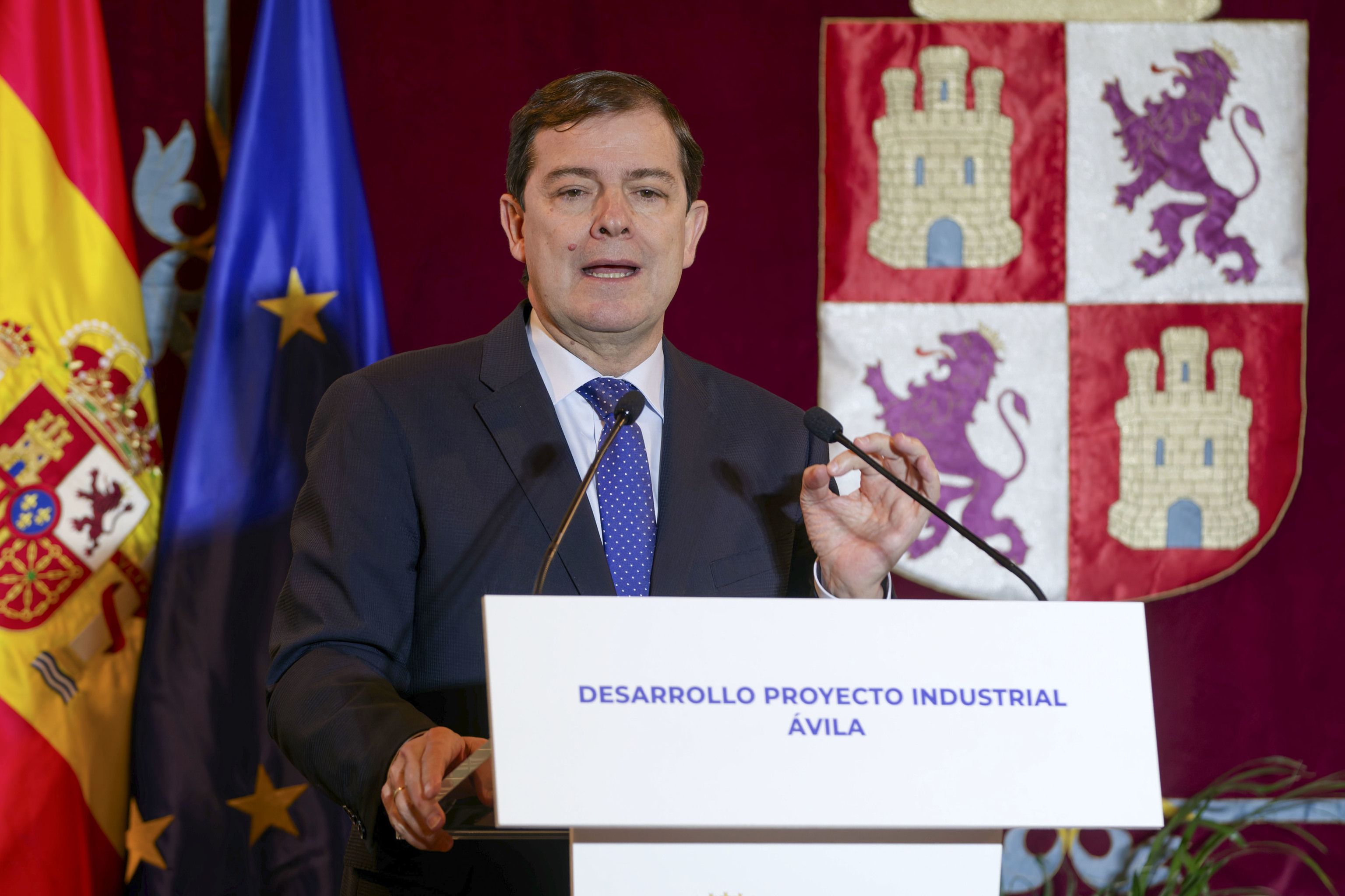 El presidente de la Junta de Castilla y León, Alfonso Fernández Mañueco.