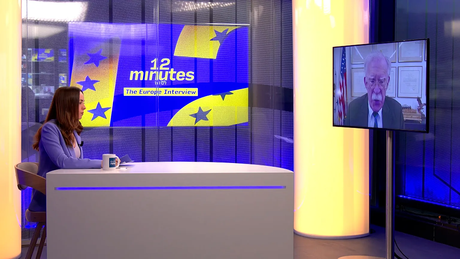John Bolton speaks to Euronews during 12 Minutes With interview 