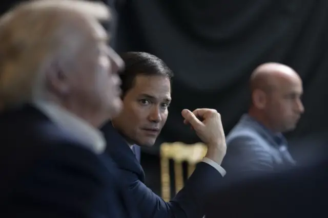 Trump y Rubio.