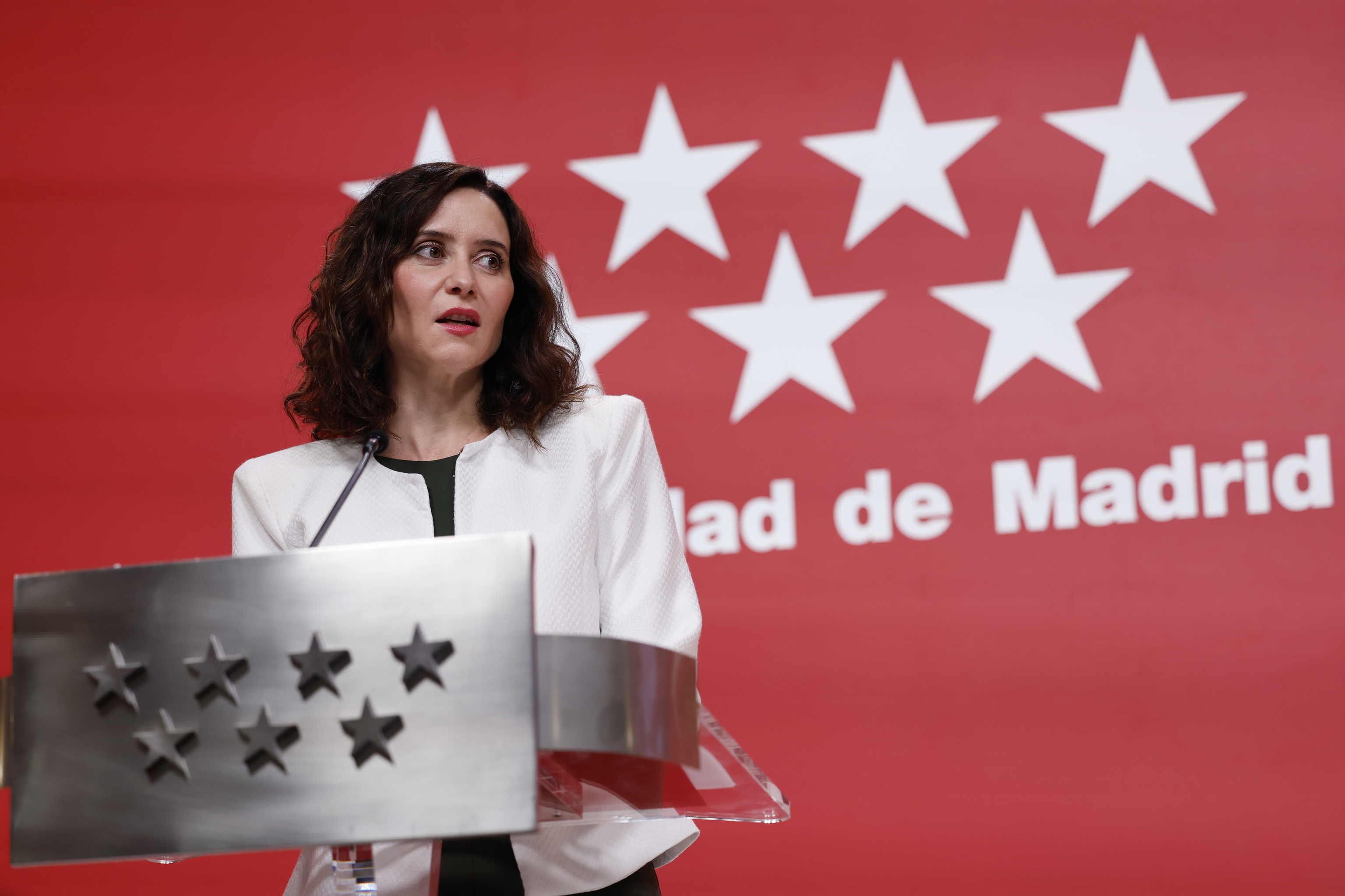 La presidenta madrileña, Isabel Díaz Ayuso, hace unas semanas