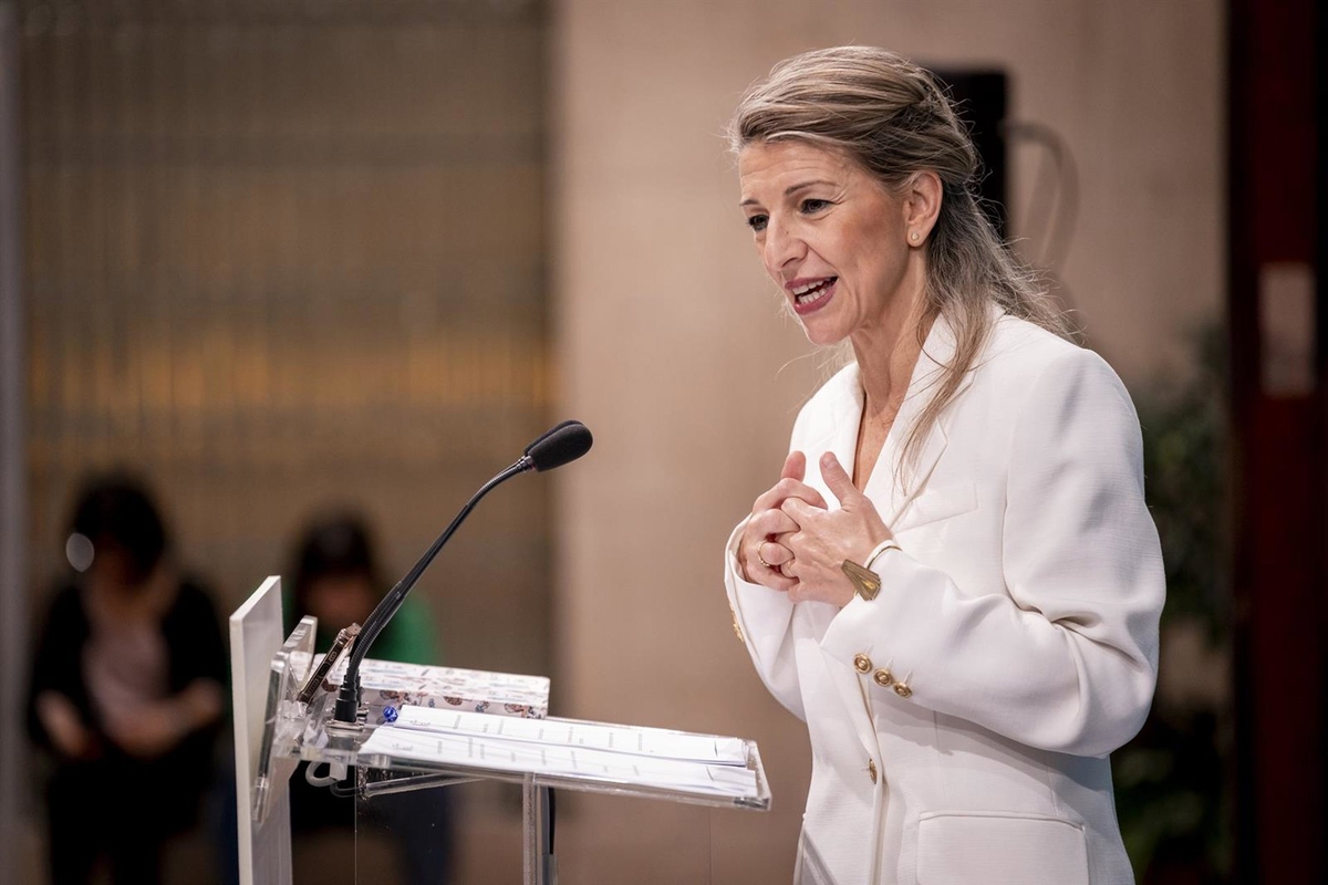 La vicepresidenta segunda y ministra