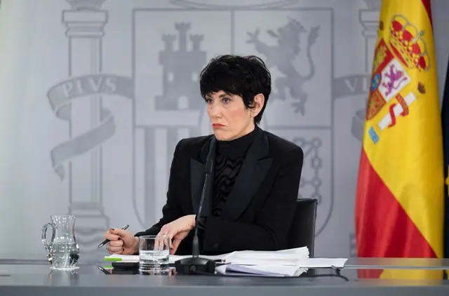 Ministra Elma Saiz.