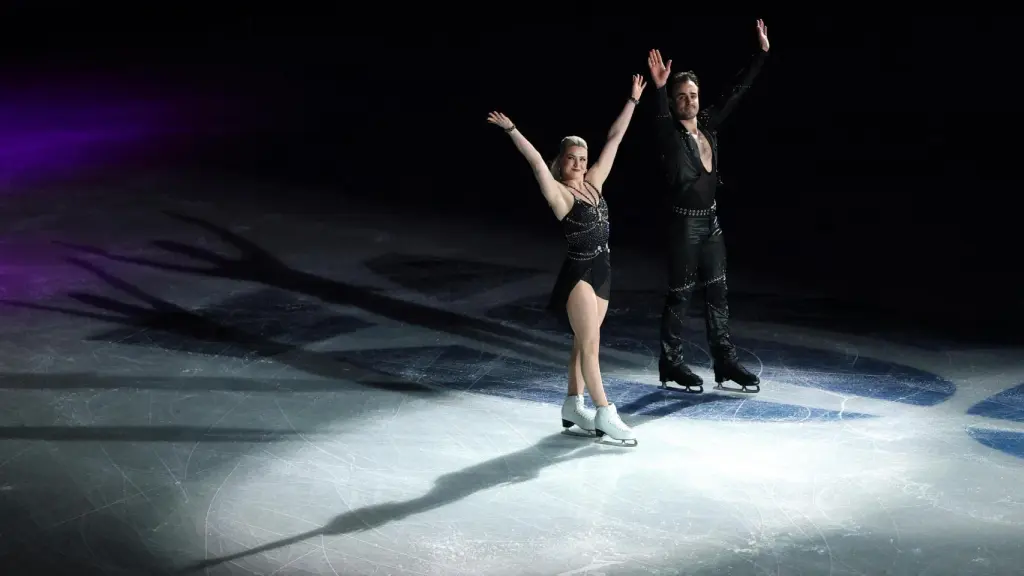 Olivia Smart y Tim Dieck, durante el Europeo de Sheffield.