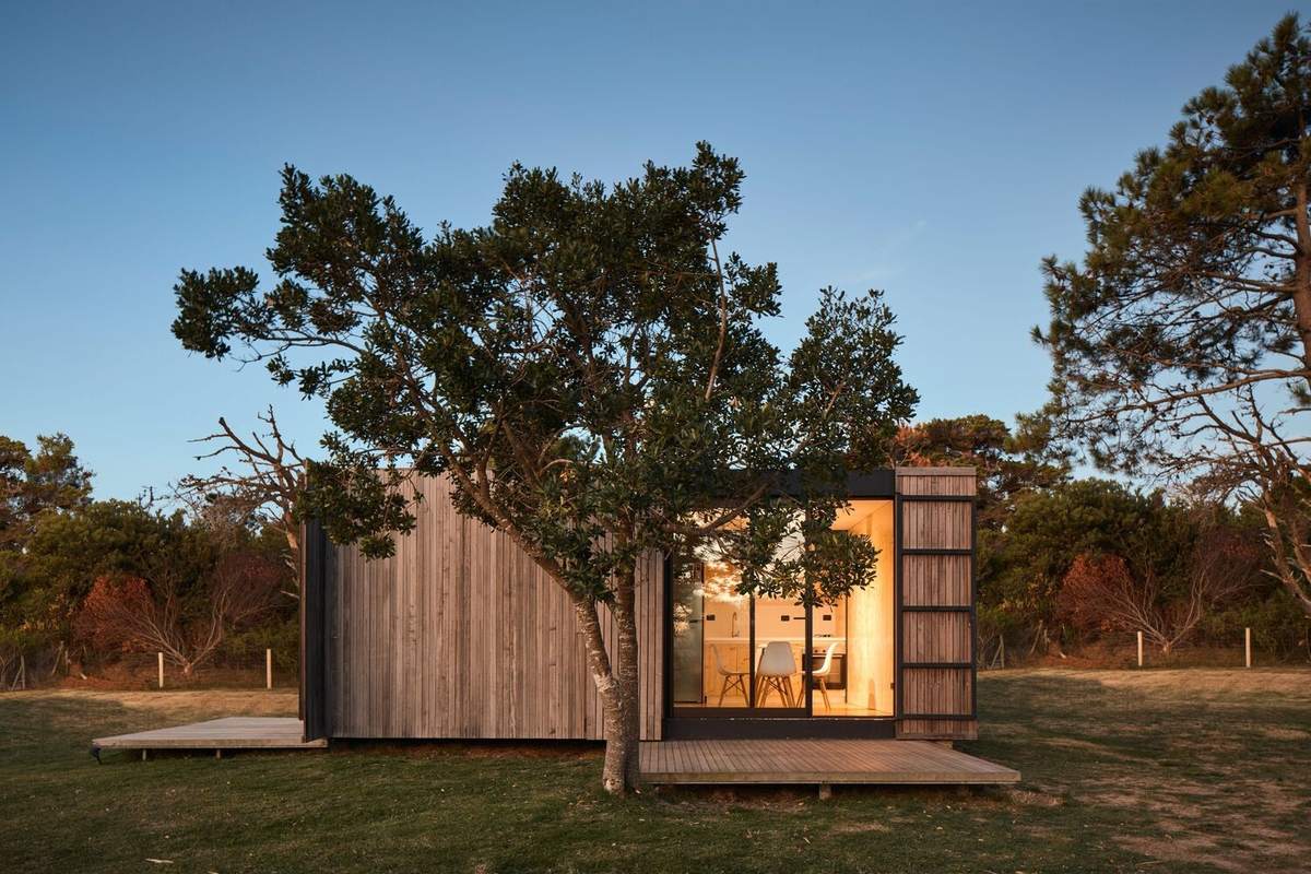 Casa compacta prefabricada con estructura