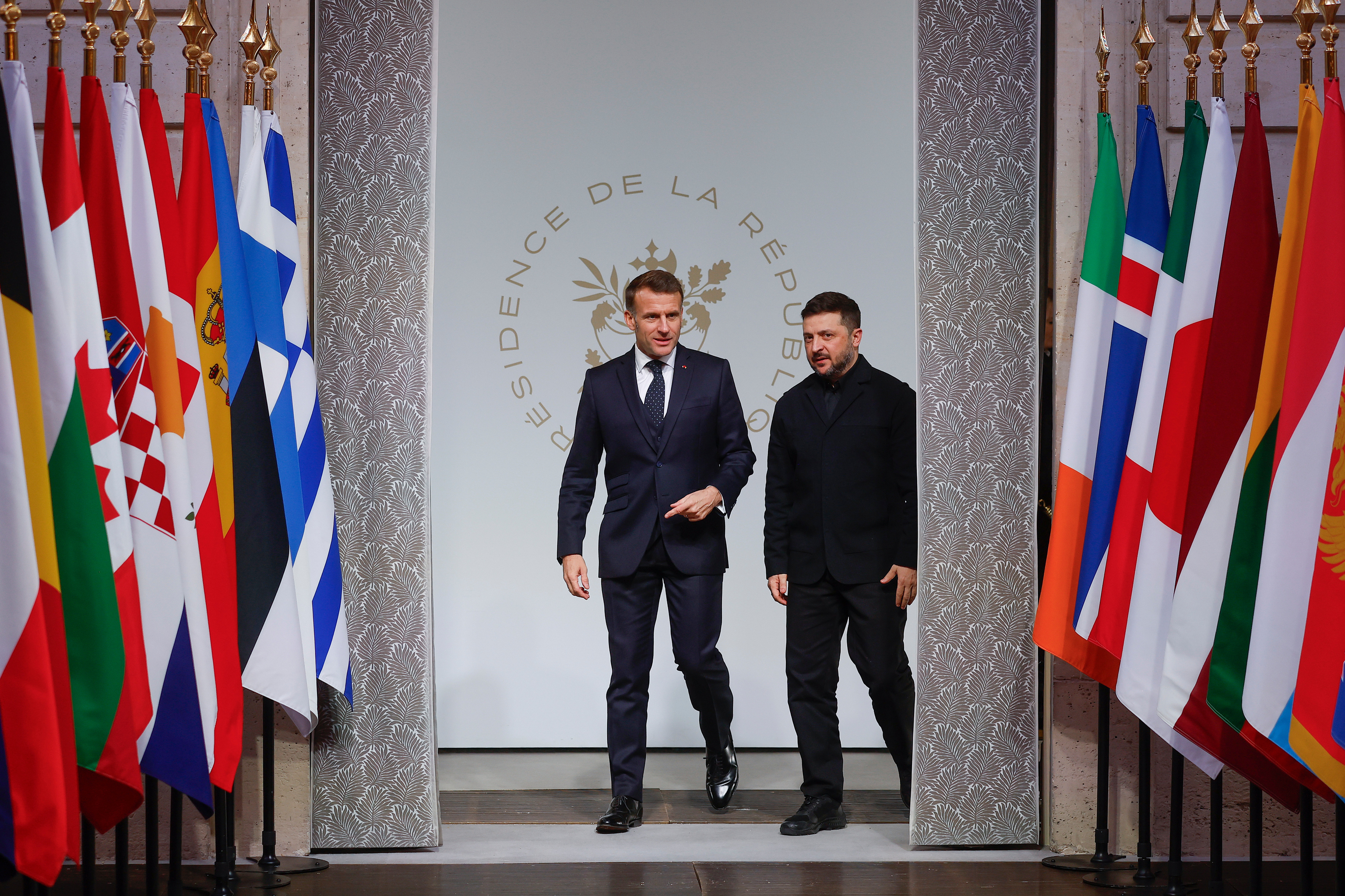 Macron y Zelenski, este martes