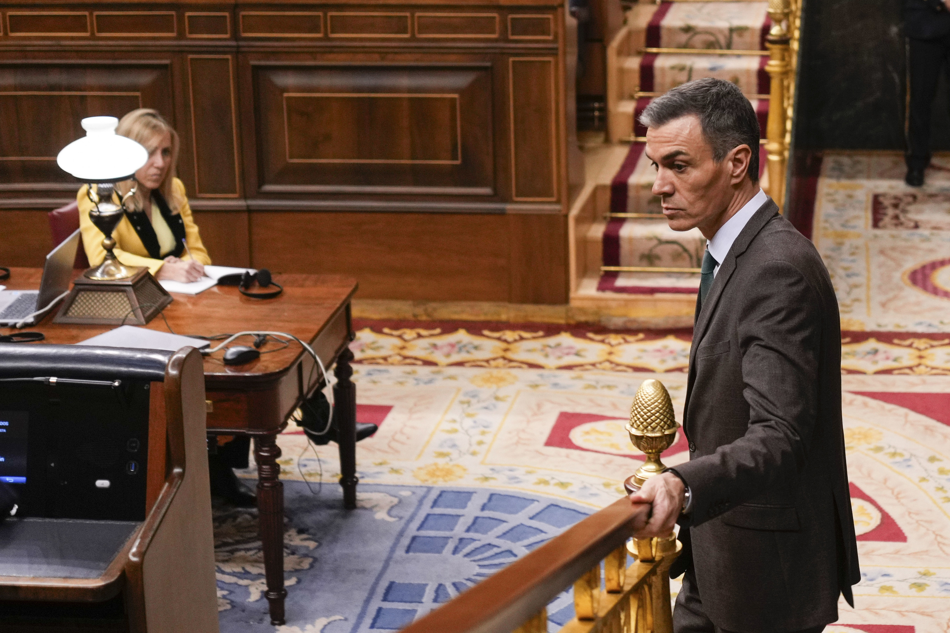 El presidente del Gobierno, Pedro Sánchez, en el Congreso de los Diputados.