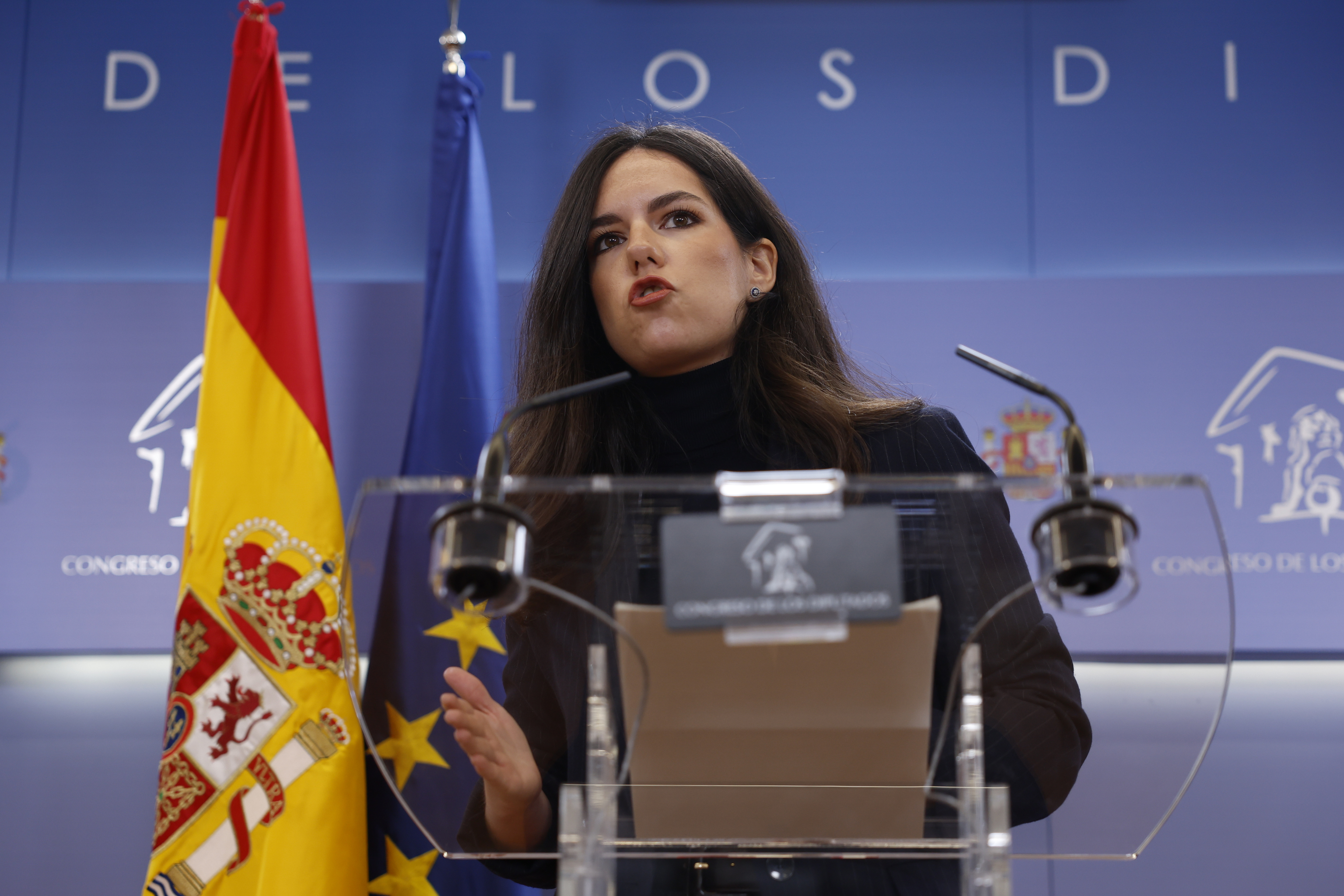 La portavoz parlamentaria de Vox, Pepa Millán.