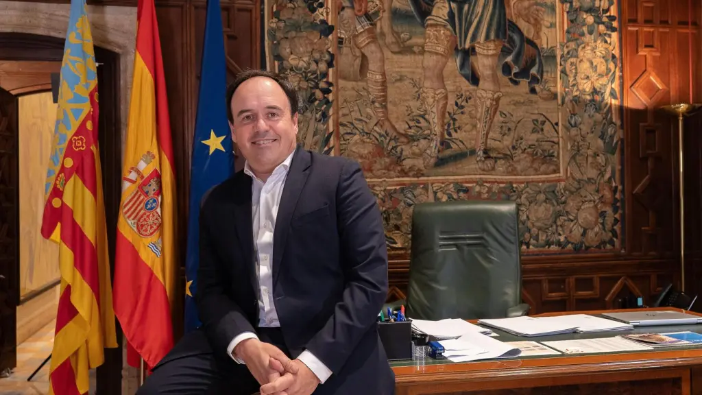 Juanfran Pérez Llorca, en su despacho.