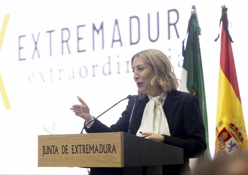 María Guardiola, presidenta en funciones de la Junta de Extremadura.